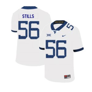 Men's West Virginia Mountaineers NCAA #56 Darius Stills White Authentic Nike 2019 Stitched College Football Jersey QB15T38PA